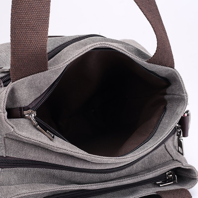 New casual canvas European and American women's single-shoulder bag, solid color trendy women's bag and handbag, cross-border one-piece consignment worldwide undefined