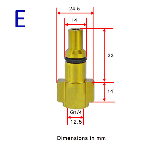 Lavadora de espuma de alta presión regadera conector de espuma PISTOLA DE PULVERIZACIÓN de coches lavadora de alta presión pistola de agua boquilla conector de rosca interna