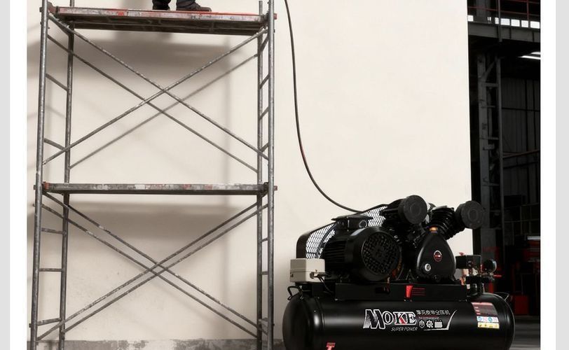 Piston-type industrial-grade air compressor 380V high-pressure air pump for real stone paint 7.5kw air compressor