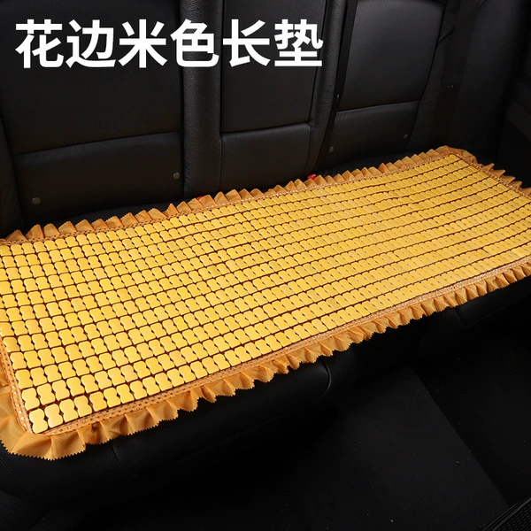 Lace beige long cushion
