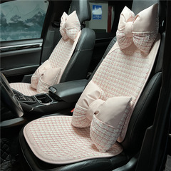 汽車坐墊四季通用小香方格舒適車載座椅墊網紅小蠻腰汽車坐墊批發