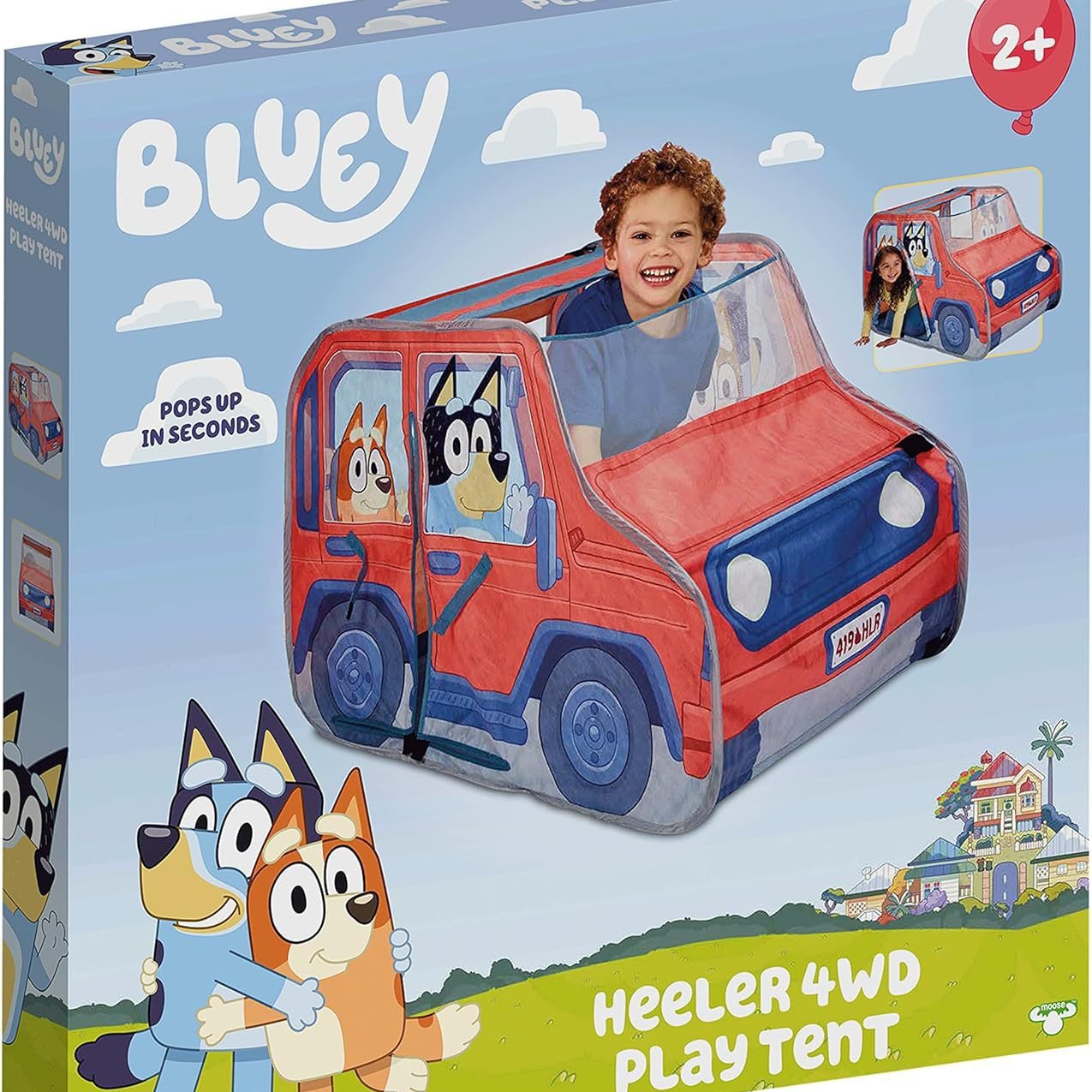 Nuevo producto transfronterizo bluey talking plush perro bluey una tienda de campaña para niños al aire libre