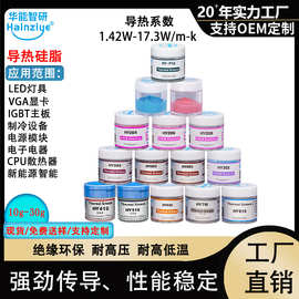 华能智研HY510导热硅脂 电脑cpu导热膏1.42-17.3W瓶装显卡散热膏