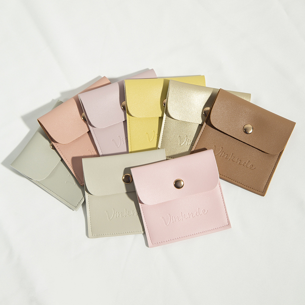10g Weight Jewelry Packaging Bags Classification 1 Piece Quantity Daily Occasion Pu Leather Material Solid Color Pattern Simple Style Style 1 Piece Pu Leather Simple Style Daily Solid Color Jewelry Packaging Bags 2