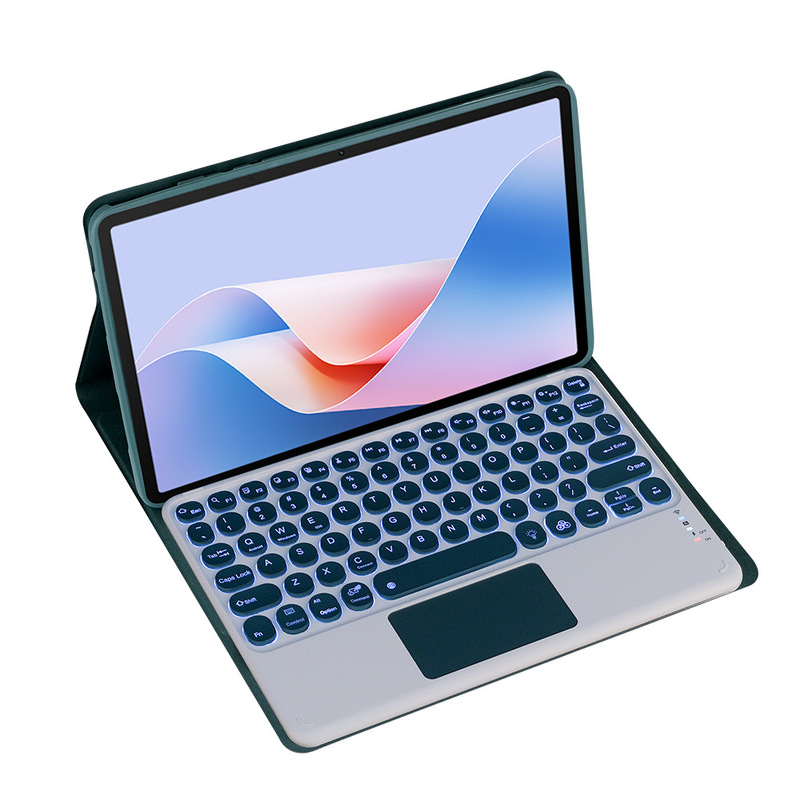 Suitable for Samsung Tab S7+Plus Protective Case with Bluetooth Keyboard S7 Fe 12.4inch T970/T976B/T73