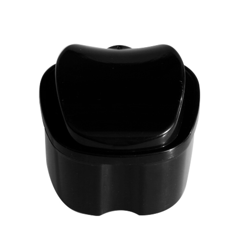 Caja de soporte de caja de dentadura dental caja de almacenamiento de dientes modelo de caja de aparatos de ortodoncia caja de almacenamiento caja de dientes de manzana