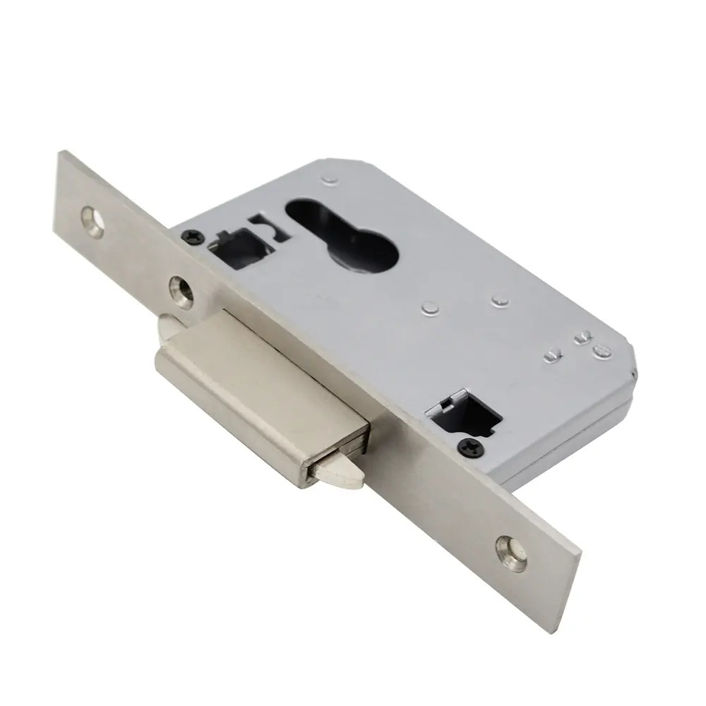 40 Acero inoxidable puerta corredera doble gancho cuerpo de la cerradura puerta corredera balcón aleación de aluminio accesorios de la cerradura de la puerta