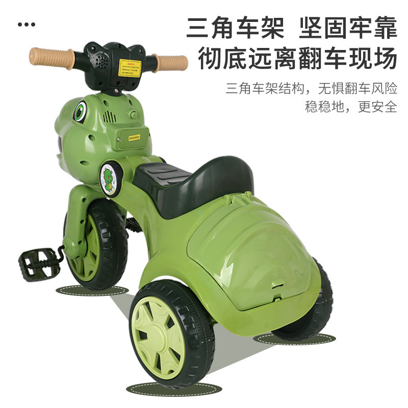 Triciclo de Dinosaurio para Niños de 1 a 3 Años de Plástico A Pedales image 3
