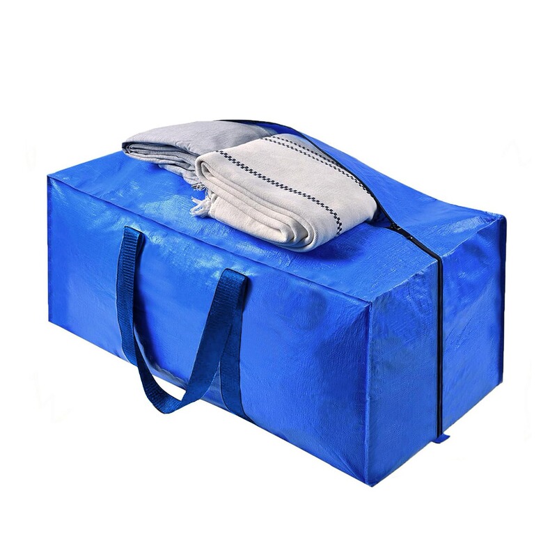 Cross-border exclusive PE moving bag, woven bag, large capacity, foldable, waterproof luggage packing and storage bag, durable and sturdy