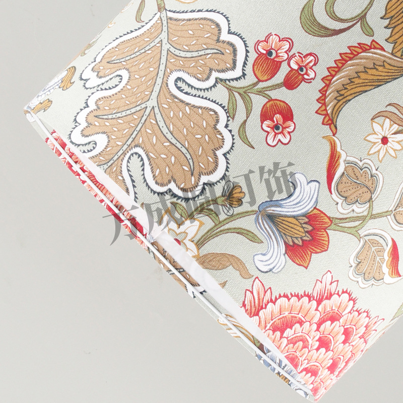 Bosque de viento tela lámpara cubierta sala de estar sala de té personalidad creativa lámpara de piso cubierta dormitorio cálida lámpara de cabezal de cama lámpara de mesa cubierta