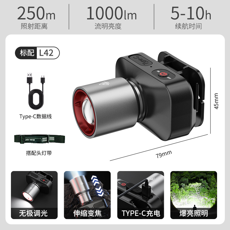 국경 간 핫 모델(알루미늄 합금 헤드 +1800mAh)