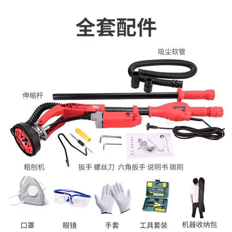 varilla eléctrica larga sin cepillo pared cemento costura de techo juntas juntas molino de concreto raspador grueso sin polvo