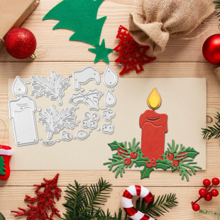 Scrapbook DIY Candle Christmas Model Greeting Card Embossing Knife Mold Metal Carbon Steel Knife Mold Etching Cutting