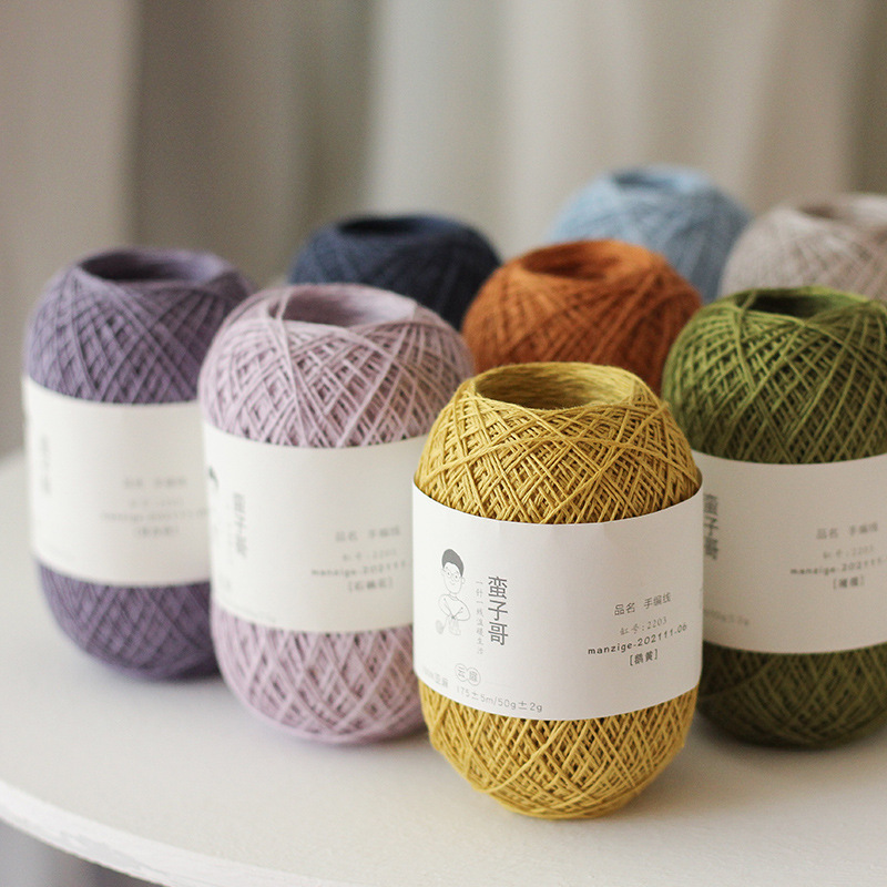 Yunfei 100% linen thread No.5 thin thread hand-knitted Rod needle crochet wool hand-knitted crochet thread twine