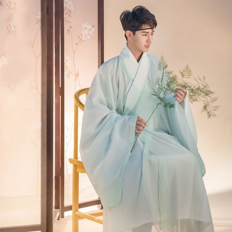 Ming Dynasty-Style Hanfu Men's Ancient Clothing, Men's Taoist Robe, Chinese Style Hanfu Set for Men, Student Chinese Style Ming Dynasty-Style Hanfu Men's Ancient Clothing, Men's Taoist Robe, Chinese Style Hanfu Set for Men, Student Chinese Style