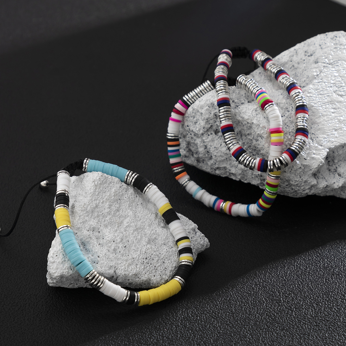 Fashion Geometric soft clay Bracelets