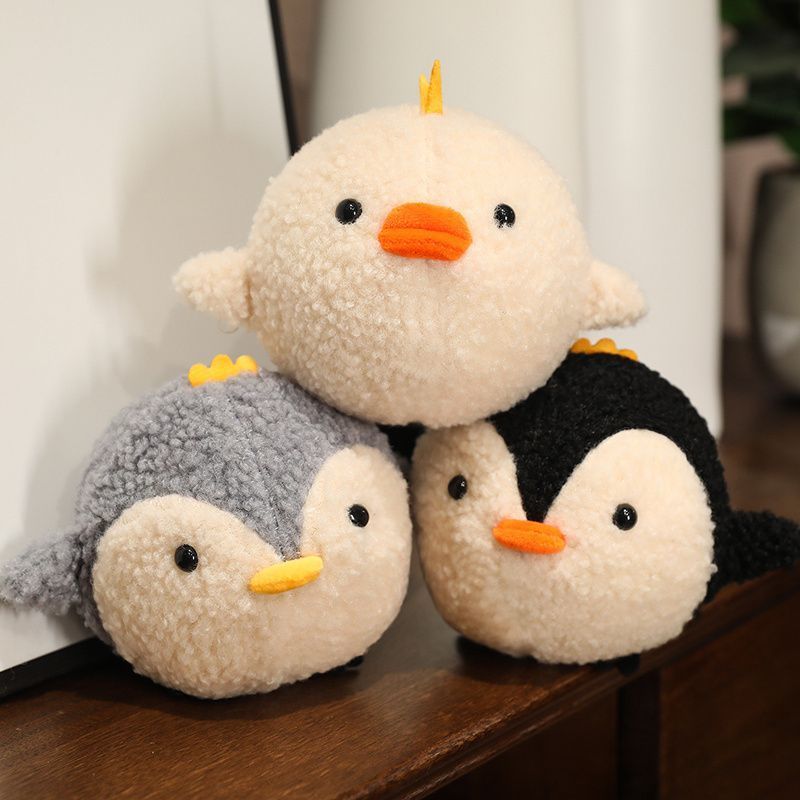 봉제 장난감 감압 핀치 치킨 인형 귀여운 PUFFER 인형 펭귄 인형 여성을위한 슈퍼 소프트 인형 베개 선물