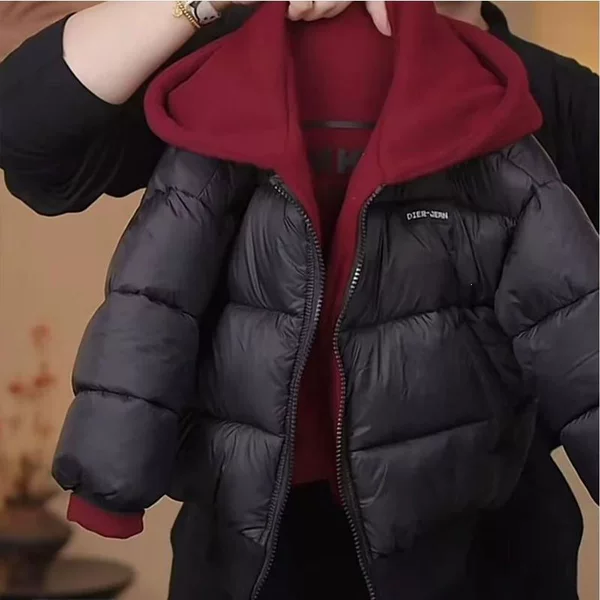 New style children's cotton coat, thickened, simple and versatile, reversible cotton jacket for boys and girls, stylish outerwear