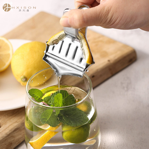 Stainless steel lemon clip, multifunctional manual juicer, lemon squeezer, mini fruit squeezer, kitchen worker