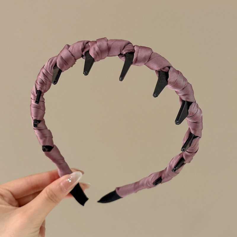 Temperamento de alto cráneo, banda de cabello ondulado, banda de cabello para mujeres de alta calidad, estilo extranjero, lavado de cara, banda de cabello especial, clip de cabello para cabello