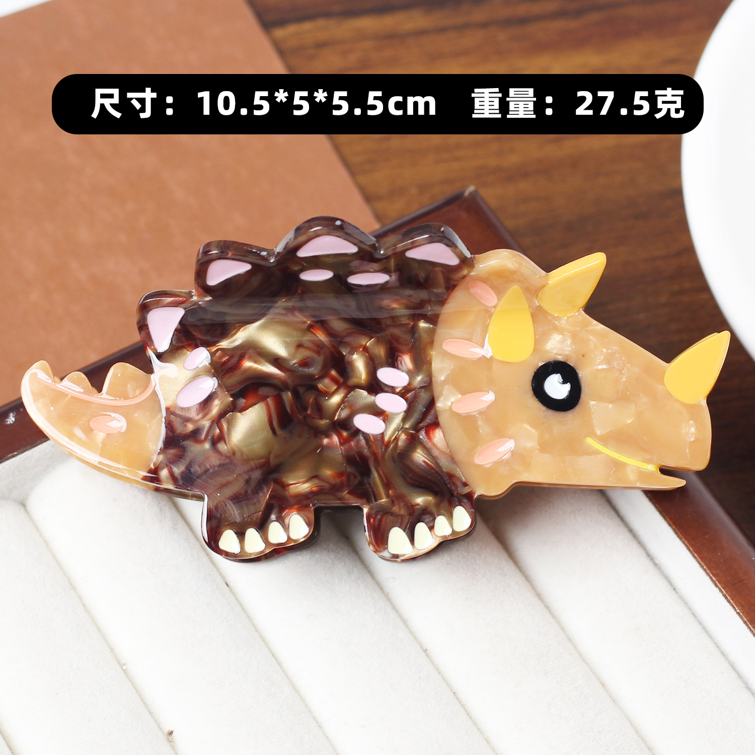 Nuevo dinosaurio acético clip de cabello de alta calidad tiburón clips adorable clip de agarre de animales simple clip de cabello de niña adornamiento para el cabello