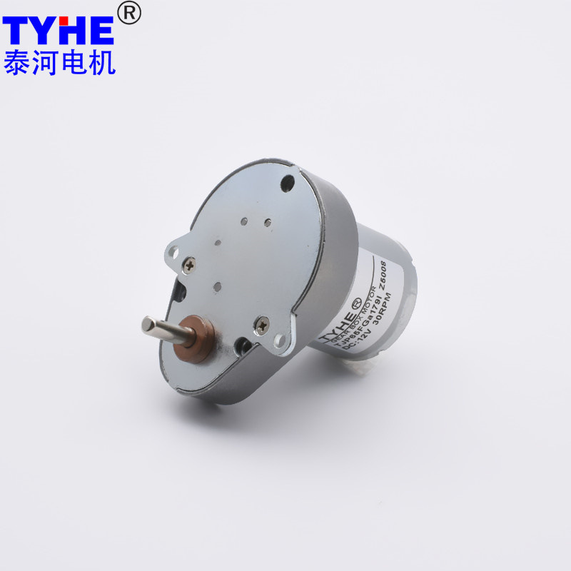 TJP65FGa DC Reducer Motor with Forward and Reverse Function, 65mm Gearbox, Wholesale Dual Output for 3D Printers