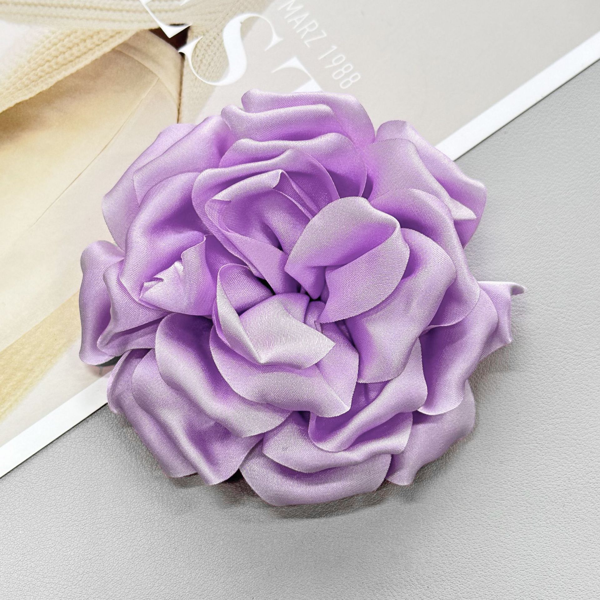 Retro francés tela de flores grandes bordes flores diy peinario accesorios ropa zapatos sombreros bolsos 12cm accesorios