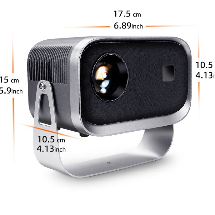 Proyector portátil transfronterizo de Android 1080p HD Proyector de oficina en casa giratorio de 360 grados con soporte