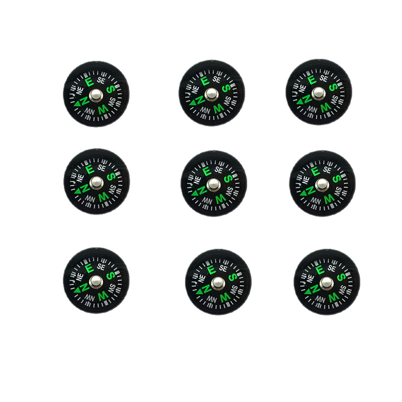 20mm Oil Filled Compass Outdoor Camping Sports Compass Mini Button Size 5