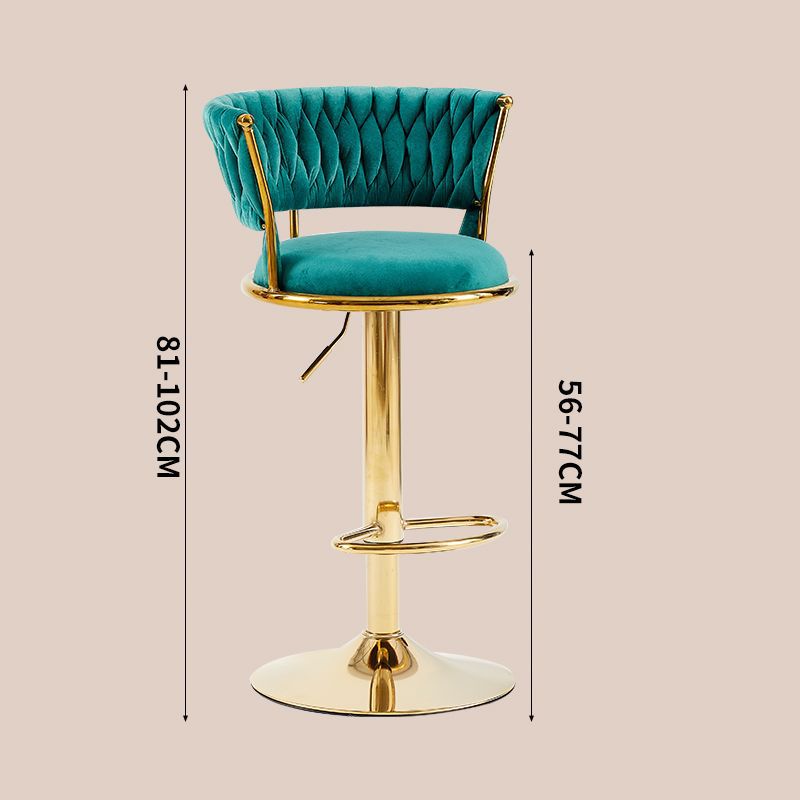 Silla de bar de lujo ligera, taburetes altos, silla de respaldo para el hogar, silla de cajero giratoria y silla de elevación de la recepción. image 11