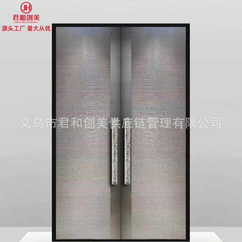 Courtyard villa high-end cast aluminum door precision cast carved courtyard door three-dimensional strong cast aluminum copper plate a variety of styles