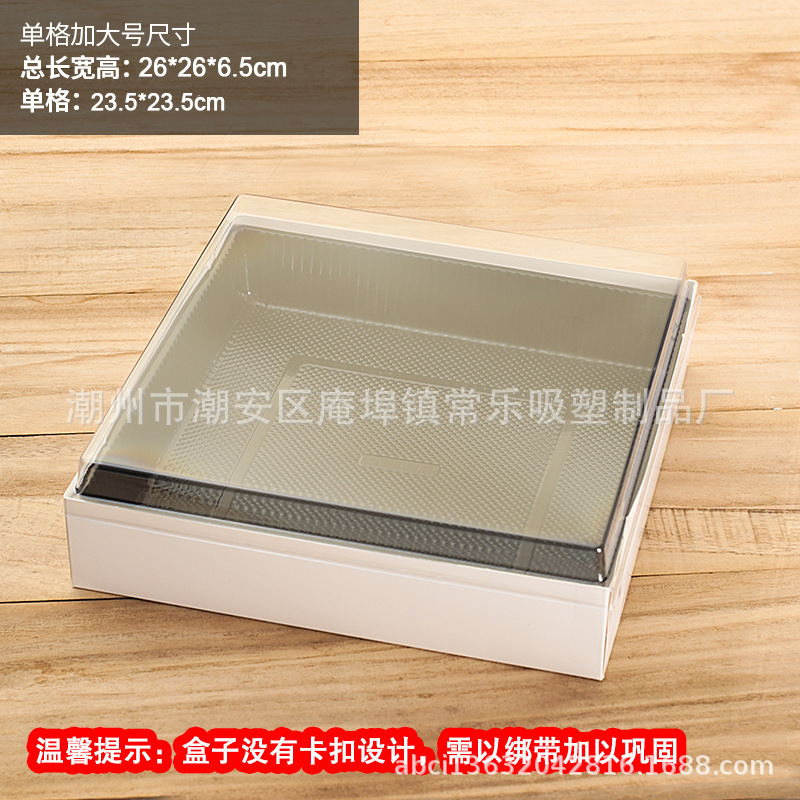 Caja de embalaje de corte de frutas y frutas plegables de una sola caja de plástico de papel antivaho desechable de cuarenta y nueve compartimentación de frutas y verduras con tapa
