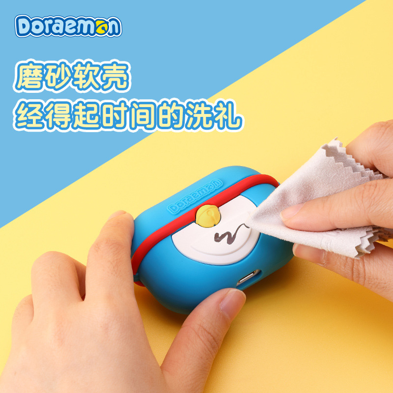 ドラえもんはAirpodsPro/pro2/Pro3/Airpods 3/4シリコンイヤホンケースに適しています。|undefined