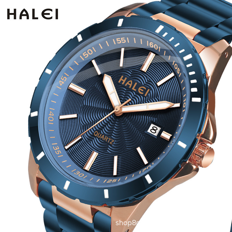 High quality couple watch gift, luxury gold watch men women quartz wrist watch