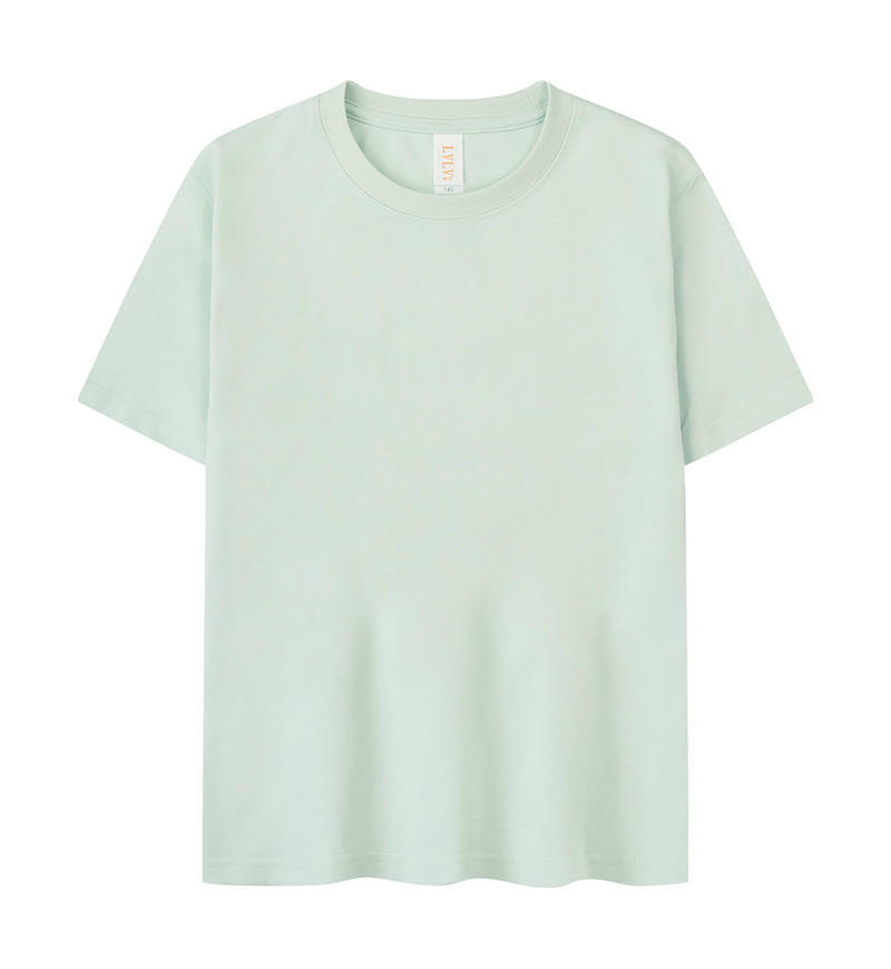 Solona camiseta para niños transfronteriza talla grande de moda manga corta suelta cuello redondo media manga camiseta de algodón helado logo impreso personalizado