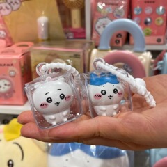 pvc立体透明防尘外出收纳迷你萌粒小包 展示挂件袋mini遛娃包现货