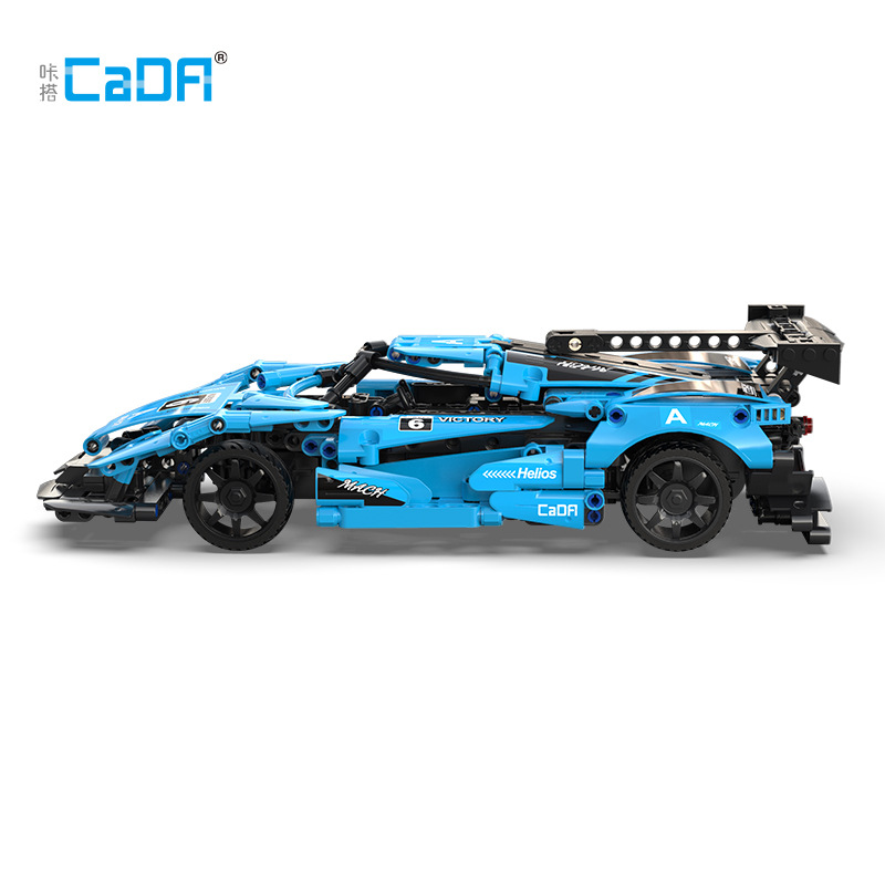 Coche de bloques de construcción con control remoto Double Eagle C51301 Sun God IE, programación por aplicación móvil, bloques de construcción ensamblables, juguete educativo para niños.