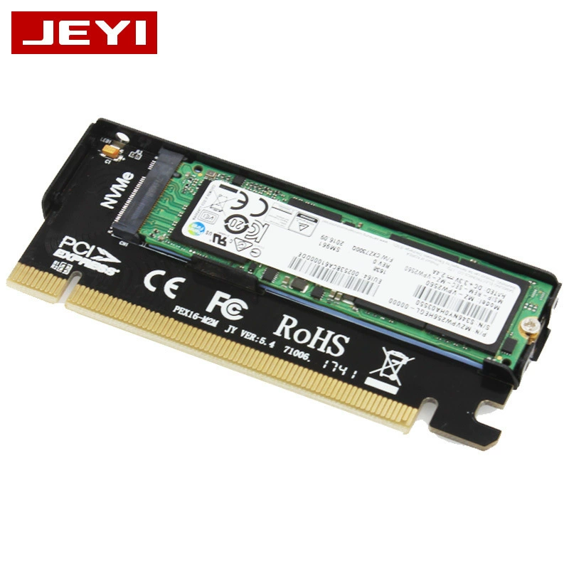 Переходная карта NVME M.2 в PCIe 3.0, полноскоростная карта расширения X16, MKEY, алюминиевый корпус, охлаждение
