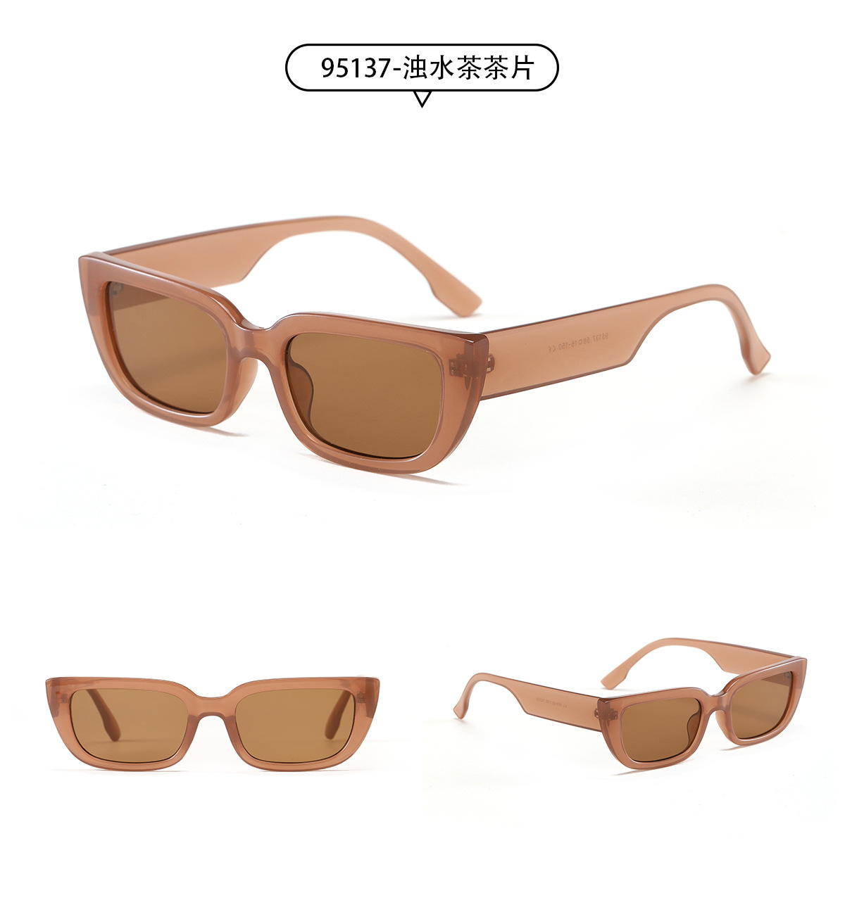 Wholesale Square Small Frame Tortoiseshell Sunglasses Nihaojewelry display picture 3