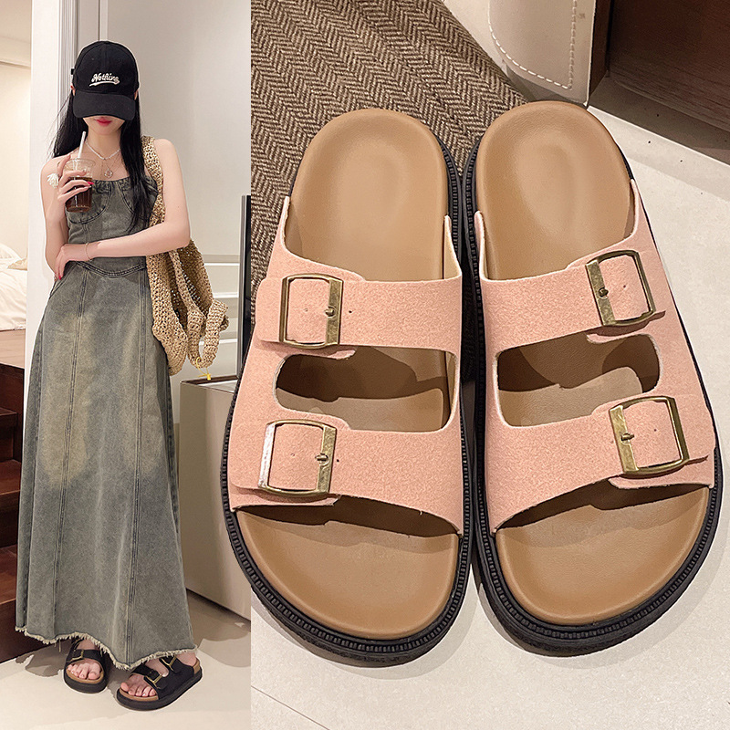 Fuchsia women's slippers
