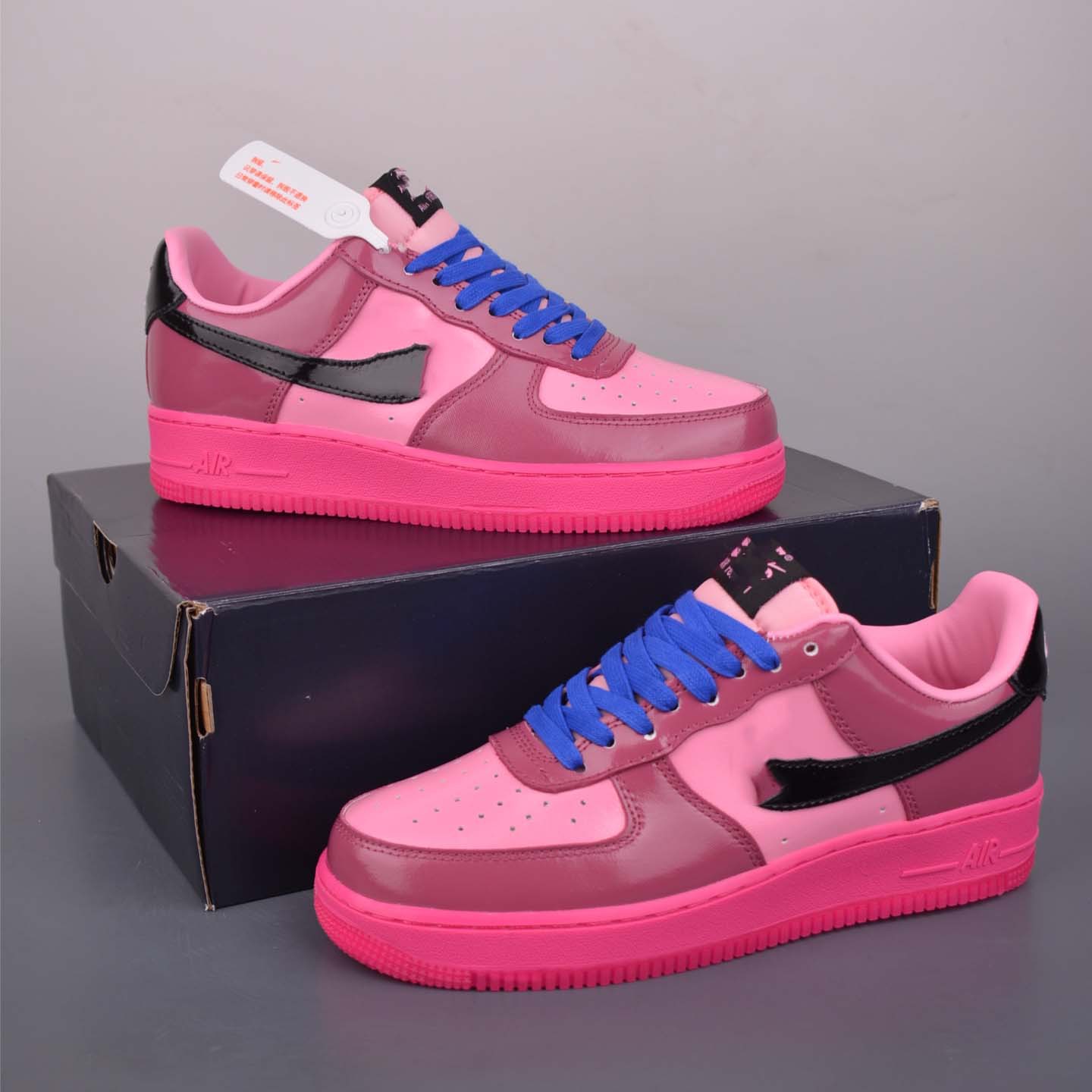 Cross-border AF1 año del caballo de la fuerza aérea zapatos de skate TS muzzle velcro moda zapatos casuales de altura de suela gruesa zapatos de pareja de moda