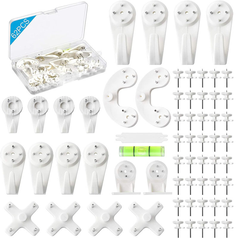 62 pieces traceless hard wall hook for no damage wall hook photo frame art photo frame hook traceless nail set box 62 pieces traceless hard wall hook for no damage wall hook photo frame art photo frame hook traceless nail set box