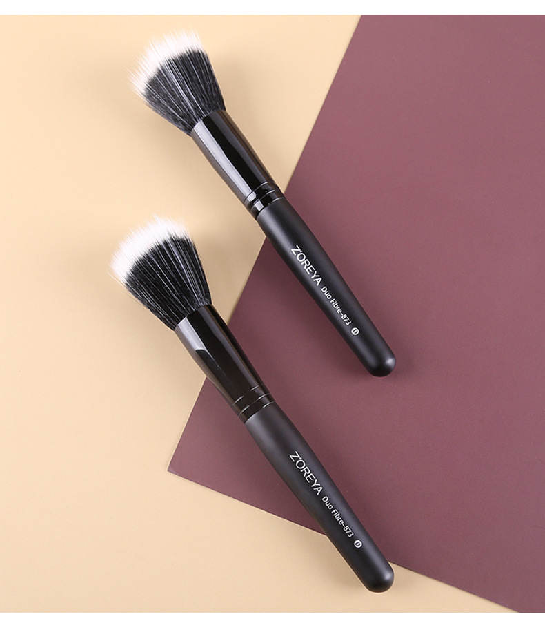 Simple Double-layer Stippling Loose Powder Makeup Brush display picture 5