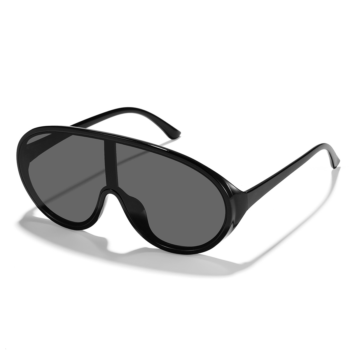 Nuevo estilo transfronterizo, personalidad, marco grande, pieza integrada, espejo de sapo para ciclismo al aire libre, celebridades de Internet, el mismo estilo, gafas de sol callejeras de moda