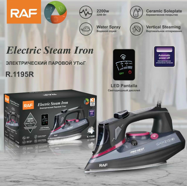 RAF EU Standard Iron Household Handheld Fully Automatic Visual Temperature Steam Ironing Machine_voghion.com