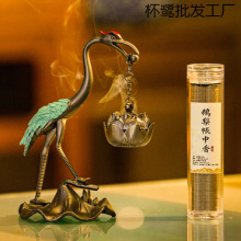 正版莲花香炉清仓新款仙鹤高档茶桌仙鹤居家卧室红顶吊炉办公博山