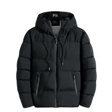 男士棉衣新款冬季加厚外套棉袄潮牌秋冬连帽面包羽棉绒服可印花等