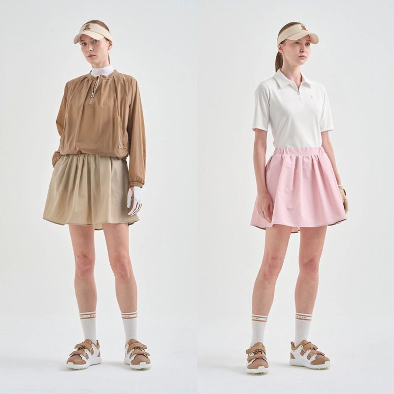 2024 New Summer Golf Clothing for Women, Outdoor Sports, Fashionable Age-Reducing Waist Slimming Look Puffy Short Skirts