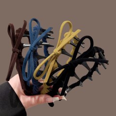 韩系布艺波浪发箍2025带齿防滑洗脸专用头箍高颅顶碎发发卡头饰品