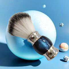髭剃りツールひげブラシ泡立てブラシフェイスクリーニングブラシヘア毛仕上げブラシ脱毛泡立てブラシグラデーションブルー